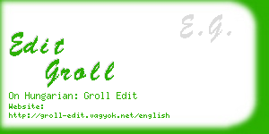 edit groll business card